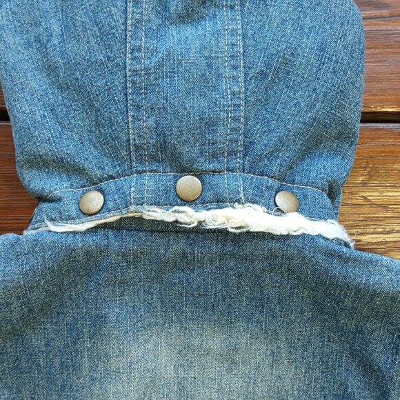 Orchestra 'Penny Lane' Denim Coat w/ Hood Embroidered Full Zip Toddler Girl 2T - Picture 7 of 11